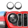 Headlight Cover Guard Headlight Bezels Trim Compatible with Jeep Wrangler