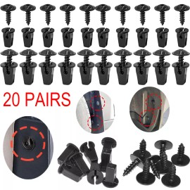 Unbranded 40PC New Fender Liner Splash Shield Guard Screws FOR VW Jetta Golf Passat Beetle