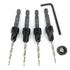 FTG USA Adjustable Wood Countersink Drill Bit Set 4 Pc