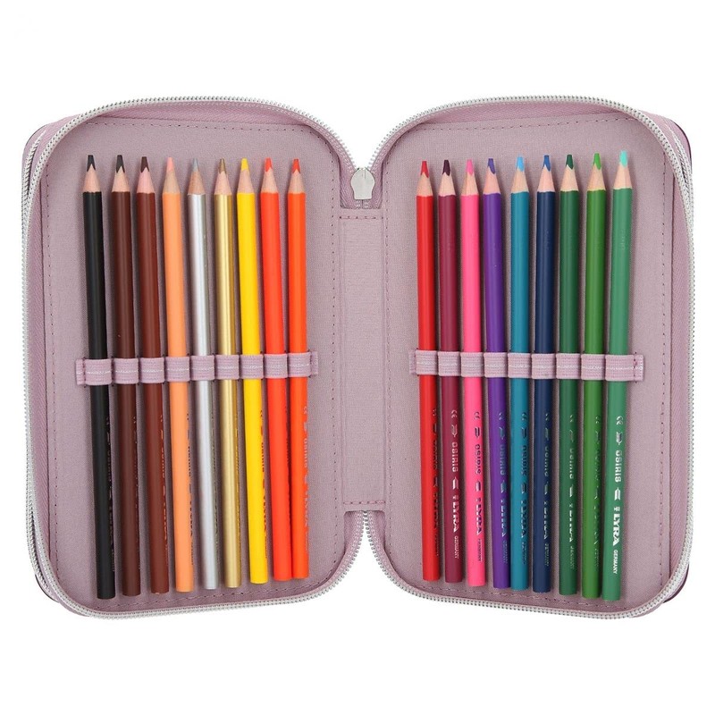 Depesche 11231 TOPModel - Filled 3-Compartment Pencil Case in Ballet