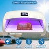 PUNCHMAN 30 Pack Red Aluminum Self-Adhesive Labels - Permanent Organizational
