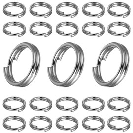 My-Bead Pack of 20 Double Split Rings Diameter 6 mm 925 Sterling Silver Nickel Free Hypoallergenic Spring Rings Jewellery Making DIY