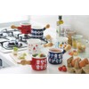 TYJ-723 Enamel, Plune, Petite Milk Pan, Red, Candy Flower