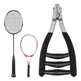 Sporgo Professional Starter Clamp: Tennis and Badminton Starter Pliers for Stringing String Pliers for Rackets, String Pliers with 3 Springs, for Tennis Rackets and Badminton Rackets