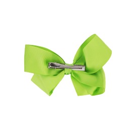 4 Inch Grosgrain Hair Bow for Girls (Lime)