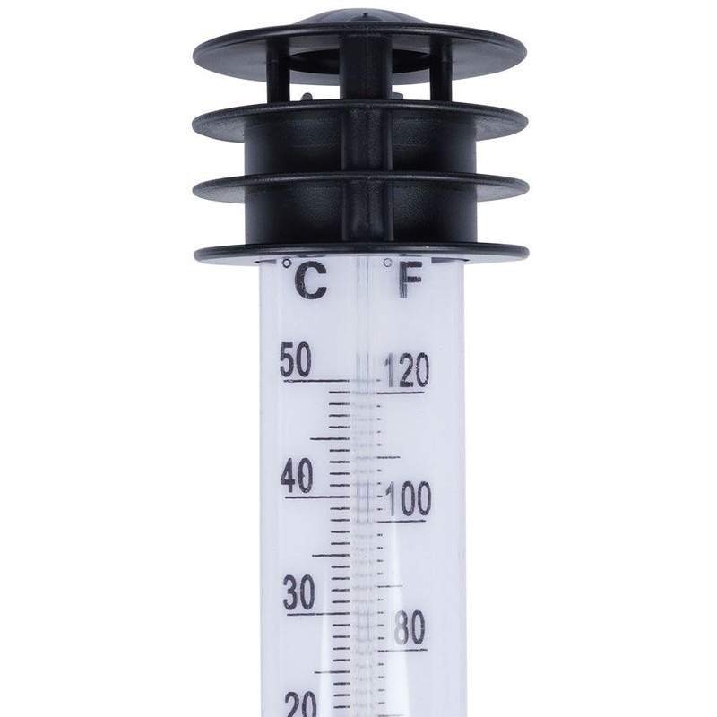 Vilde Outdoor Garden Thermometer with Ground Spike 23 cm White