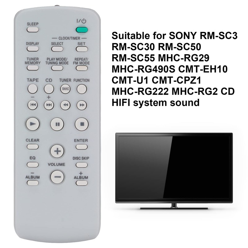 For Sony RM-SC55 RM-SC50 ABS Replacement Plastic Remote Control Portable