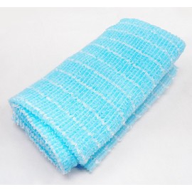 OHE Body Towel, Normal, Blue, Set of 2, Approx. Width 11.0 x Length 39.4 inches (28 x 100 cm), Abundant Foaming, Made in Japan
