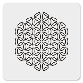 MAGJUCHE Sacred Geometry Stencil 6 Inches, Reusable Flowers of Life Stencil for Painting DIY Crafts Decor