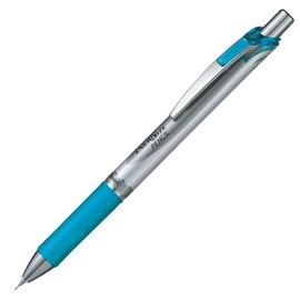 Pentel Mechanical Pencil, Energize, 0.5mm, Silver & Sky Blue (PL75-S)