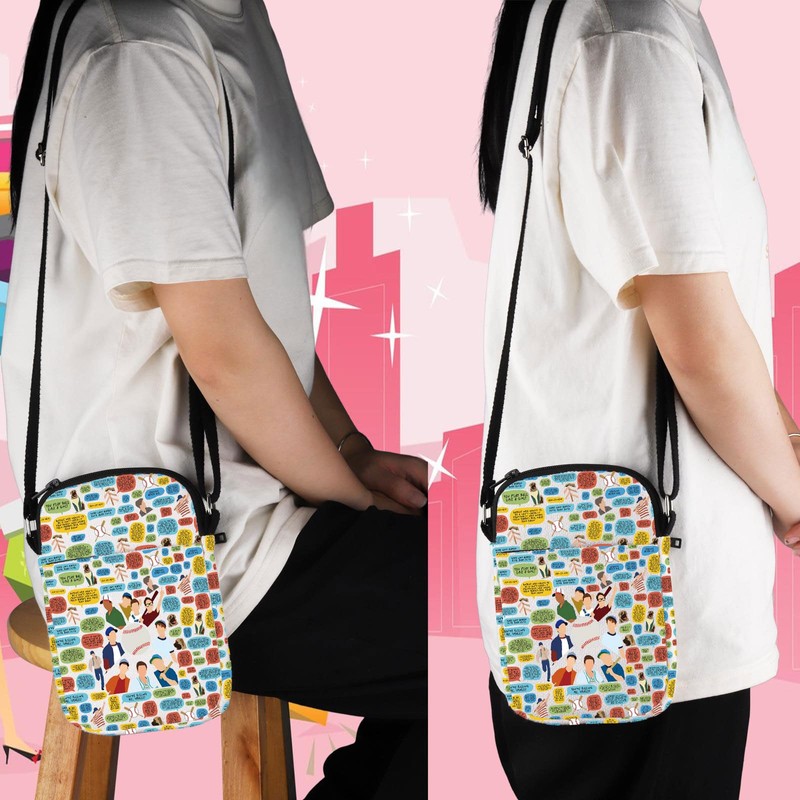 FEELMEM Baseball Movie Quotes Crossbody Bag Baseball Movie Fans Gifts