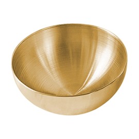 Stainless Steel Cold Noodle Bowl Korean Style Rice Bowl Fruit Salad Large Bowl Golden Large Bowl Tableware Small gold-15cm