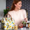 Lekesky Women's Cooler Bag, Insulated Lunch Bag, Leak-Proof Wide Open