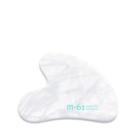 m-61 Clear Quartz Gua Sha - Revitalizing Natural Clear Quartz Facial masage Tool That stimulates Circulation and decreases Inflammation.