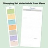 Shopping List Pad with detachable Weekly Meal Planner. 52 sheets