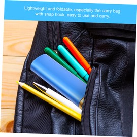 Anneome Travel Collapsible Natural Kitchen Camping Chopsticks with Picnic Foldable Storage Portable Ebony Japanese Detachable Reusable Eating Bag Utensils Resuable for Wood Outdoor