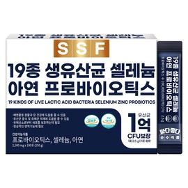 pure food 19 types of live lactic acid bacteria, 1 box, 100 packets, selenium, zinc-free probiotics, pantothenic acid, chicory root, pure food / 19종 생유산균 1박스 100포 셀레늄 아연 프리 프로바이오틱스 판토텐산 치커리뿌리 순수식품