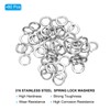 PATIKIL 1/6" Spring Lock Washer, 80 Pack 316 Stainless Steel