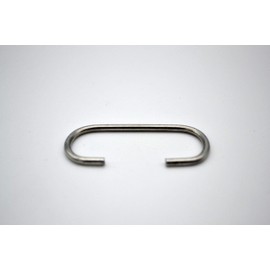 Generisch Pack of 100 C-Hooks Galvanised 39mm Long 18mm Wide for Hanging Posters, Posters etc.