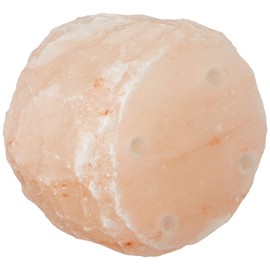 HIMALAYA SALT DREAMS Teelichthalter Rock, Kristallsalz aus Punjab/Pakistan, Orange, ca. 700 g