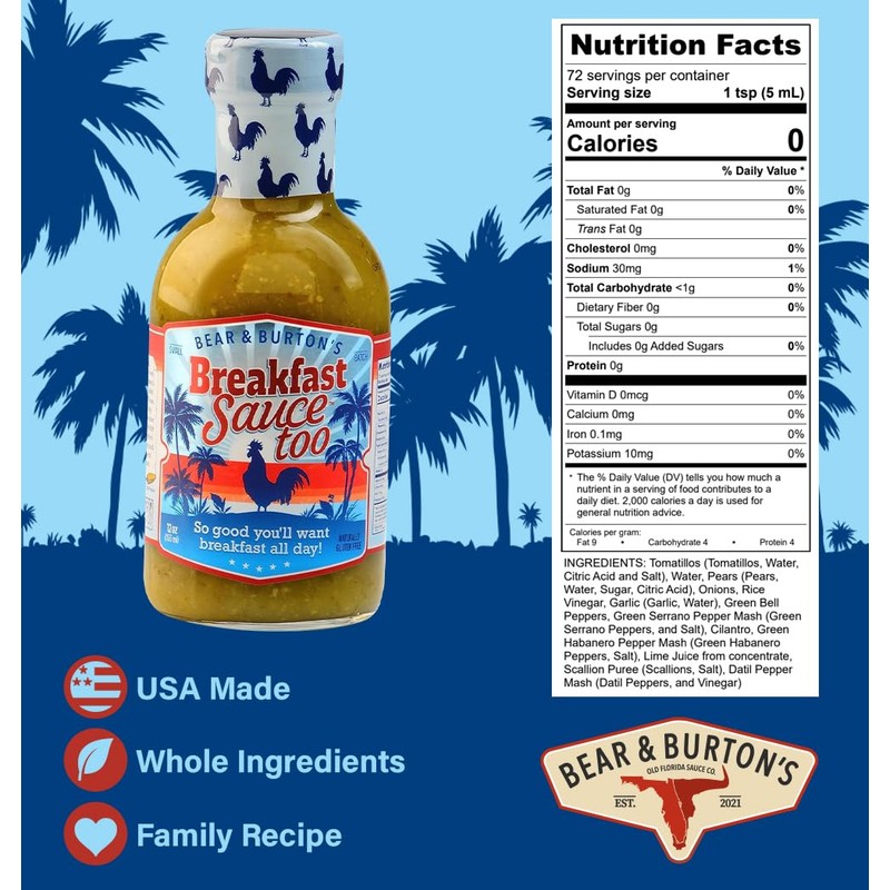 Bear and Burton's Breakfast Sauce Too 2 Pack | Medium