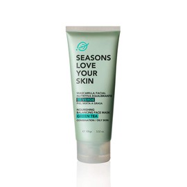 Seasons Love Your Skin Mascarilla Facial Equilibrante Te Verde - Controla el Brillo, Elimina el Acné y Purifica tu Piel Grasa - Mascarilla Refrescante con Propiedades Antioxidantes para una piel Sin Imperfecciones