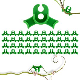YUSHWENPTY Plant Bender Pack of 40 Lst Clips, Plant Clips, Low Stress Training, Adjustable, 90 Degree Plant Training Clips, Plant Support Clips, Green for Plants Accessories, Plant Growth (B)