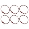 [PATIKIL] 6PCS 150mm Length Wire Keychain Cable Stainless Steel 1.5mm