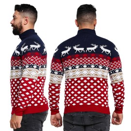 NOROZE Mens Novelty Knitted Christmas Sweater Jumpers Sizes S-3XL