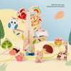 Wooden Animals Stacking Toy Colorful Improve Coordination Blocks Balancing Tree