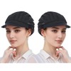 FKDG 2 Pack Black Chef Hats Adjustable Cooking Catering Caps