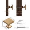 Haliwu 10 Pack Champagne Bronze Cabinet Knobs Brushed Brass Knobs