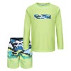 Aisyee Toddler Boys Two Piece Rash Guard Swimsuits Kids Long