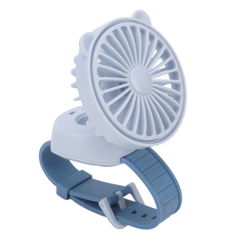 Protable Watch Fan with Adjustable Wristband Children Cartoon Electric Fan