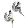 QWORK Disc Locks, 1 Pack Heavy Duty Steel Keyed Padlock