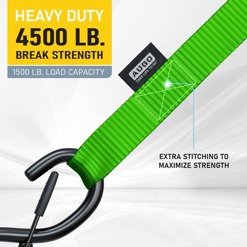 Soft Loop Tie Down Straps - 1,500 Load Capacity &