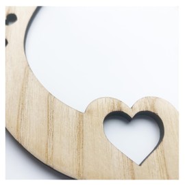 Wooden Horseshoe Plaque, Good Luck Wedding Gift, Anniversary Present, Room Hanging Decor for Couples, Friends