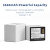 Topwowe 2-Pack A-2 Batteries 3660mAh Compatible with Arlo Go Camera