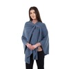 SAOL Chal Wraps para mujer, poncho de lana de oveja,