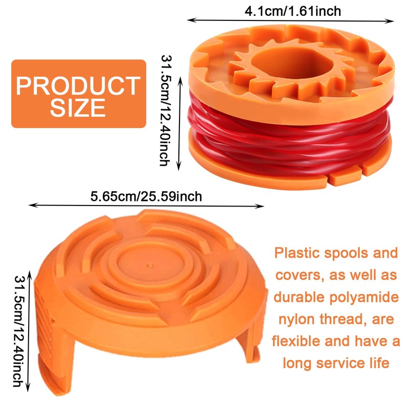 MUNSKT Strimmer Spool Lawn Mower Strimmer Spool Grass Trimmer Spool