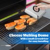 Small 6in Cheese Melting Dome, HaSteeL Stainless Steel Square Basting