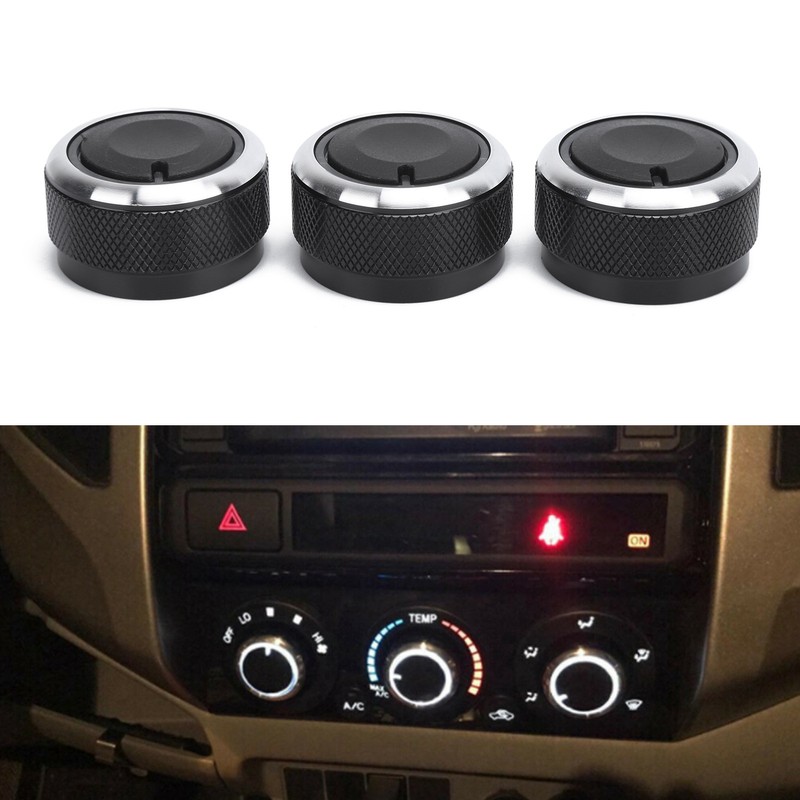 3PCS Car Air Condition Switch Thermal Controller Knob Replacement for