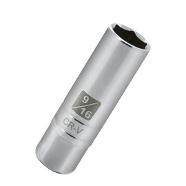 1PCS Magnetic Spark Plug Socket, Powerful Magnet Retains Spark Plugs, Chrome Vanadium Steel Spark Plug Socket (9/16-inch)