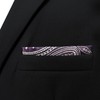 [S&W SHLAX&WING] Men's Dark Purple White Black Color Edge Paisley
