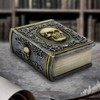Nemesis Now Grimoire Treasure Box 11cm, Resin, Grey, Skull Book