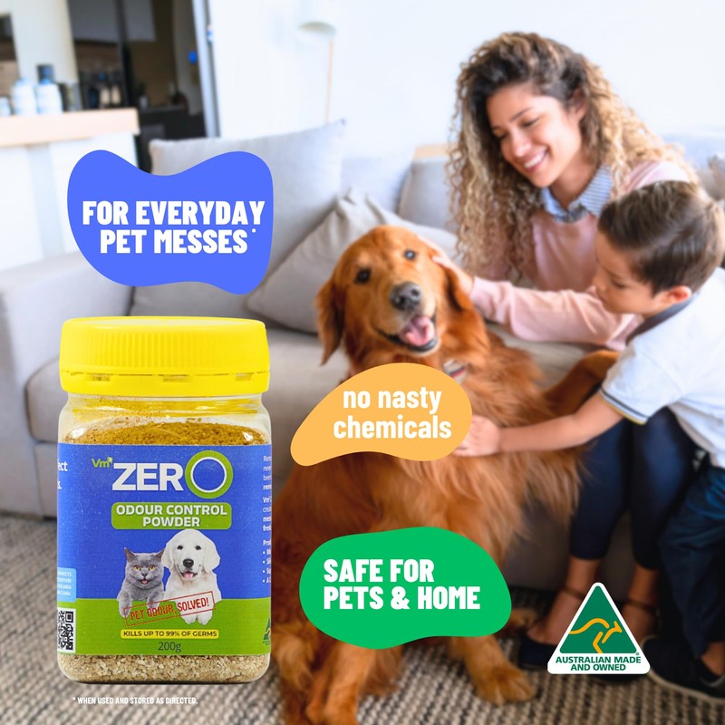 Vm3 Zero Odour Control Powder, 200g, Fast & Easy Pet