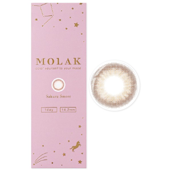 [ 宮脇咲良 プロデュース カラコン ] MOLAK (モラク) ワンデー 10枚入り サクラスモア（度あり）[-5.50]
