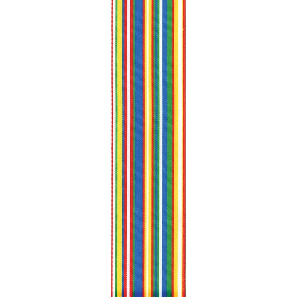 Offray Flatliner Stripe Craft Ribbon, 1-1/2-Inch Wide by 10-Yard Spool, Poppy