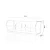 Acrylic Made Caja de té minimalista rectangular con 3 compartimientos