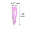 40 Counts Colorful Metal Snap Hair Clips 2 Inch Barrettes